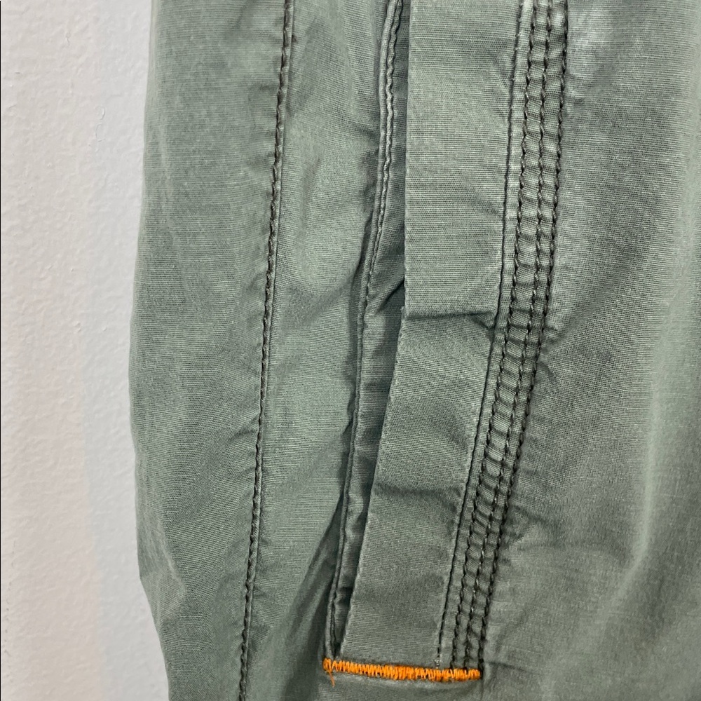 Old Navy Vtg Drawstring Coin Pocket Hiking Women's 2XL Green Cargo Jogger Pants - Picture 5 of 12